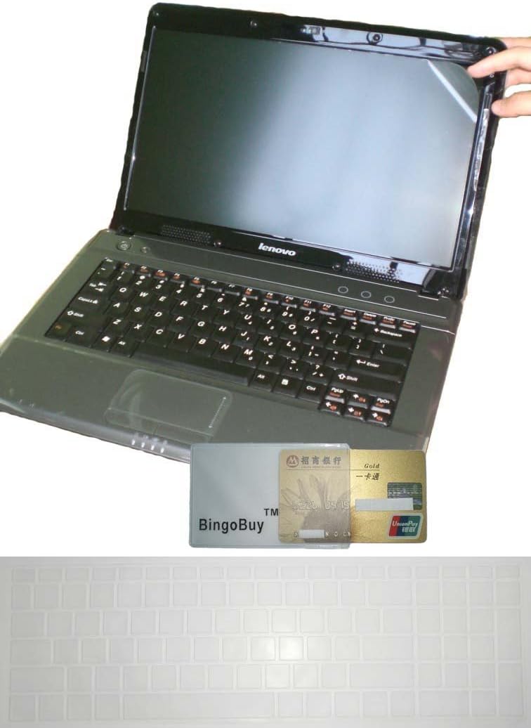 US Layout Keyboard Skin Cover + 15.6'' Anti Glare Screen Protector for HP 15-DA 15-DB 15-CB 15-CC 15-CD 15-CH 15M-CN 15M-BP 15-BS 15M-BQ 15-BW Series (Clear)