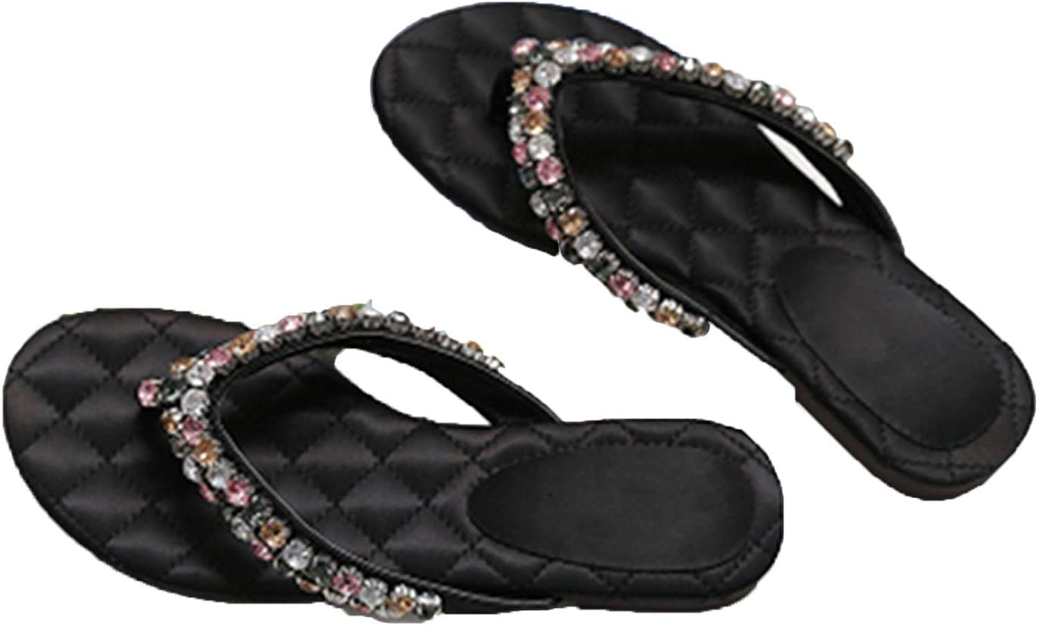 silver diamond flat sandals