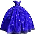 Jingliz Long Prom Dress Off The Shoulder Quinceanera Dresses Ball Gown Tulle 3D Hand Made Flowers Sweet 16 Dresses