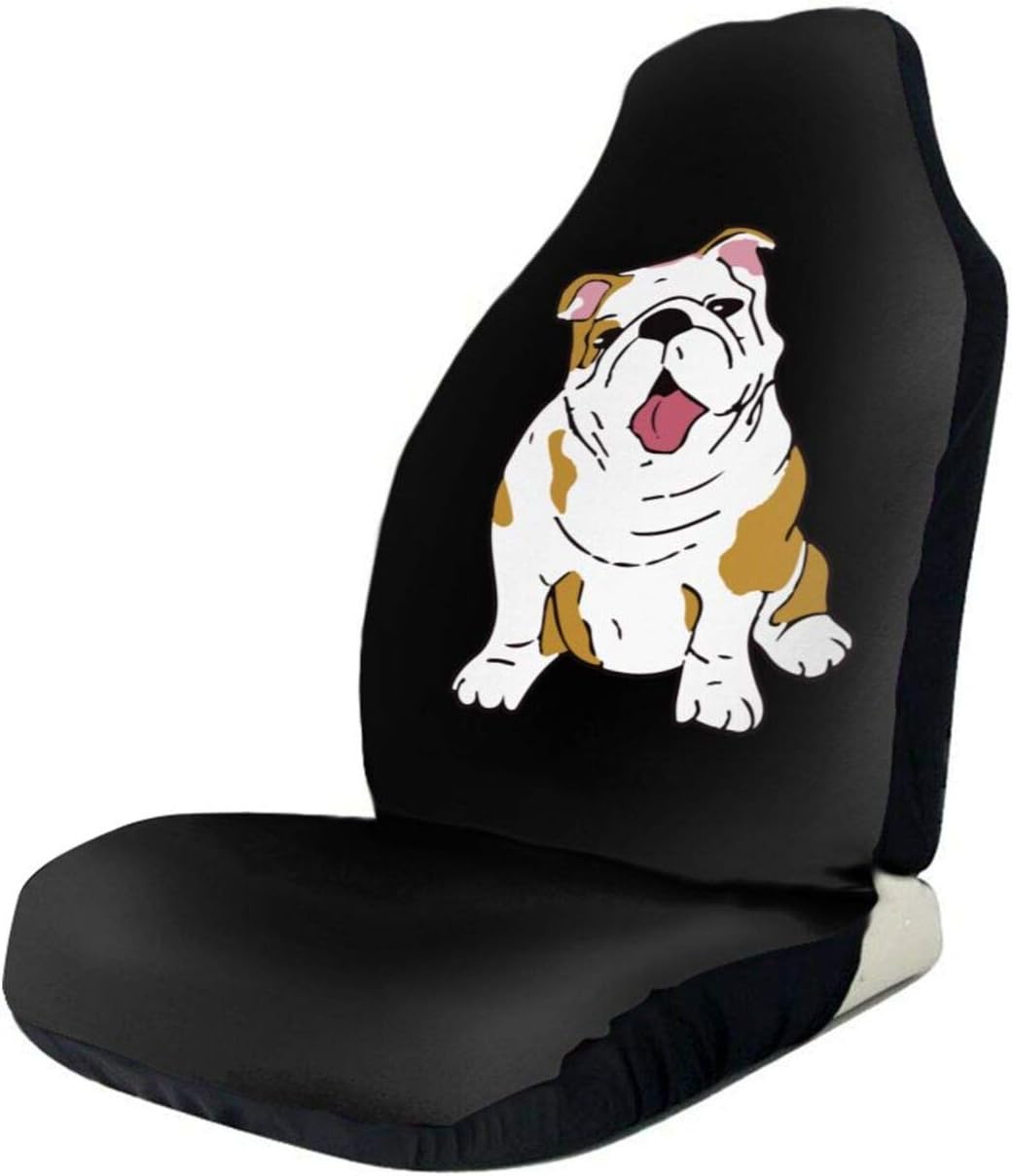 Rajanaz English Bulldog Colorful Fashion Sign Auto Seat