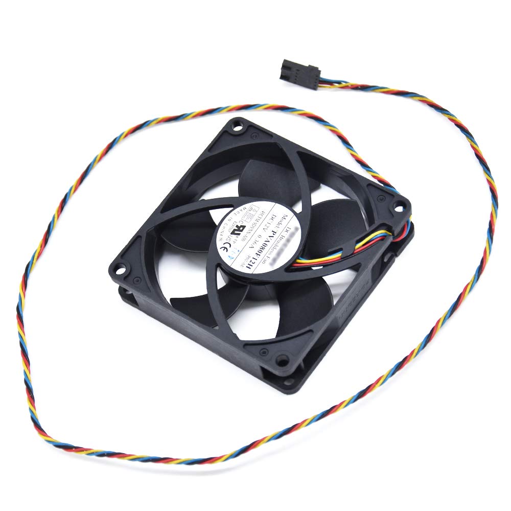 BAY Direct Enkeey 12V 0.36A 4WIRE 4.32W 808020mm Replacement Rear Case Fan for Dell OptiPlex 790 990 SFF Compatible Part Number PVA080F12H 725Y7