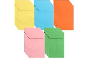 Small Coloured Envelopes Cash Coin Mini Money Envelopes for Cash Seed Envelope for Packing Storing Items Wages Notes Beads 8.