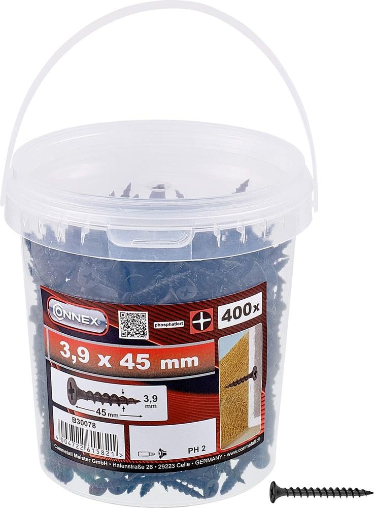 CONNEX B30078 3.5 x 25mm Dry Wall Screws in Bucket — image 1