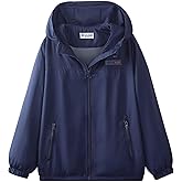 WELAKEN lightweight Jacket for Girls Kids & Toddler II Girls' Print Water-resistant Jacket