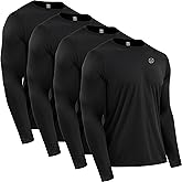 NELEUS Men's Dry Fit Long Sleeve Athletic Running Shirts