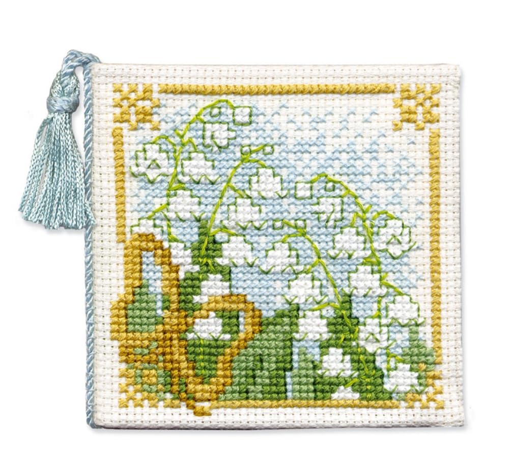 Lily of the Valley Needle Case Cross Stitch Kit