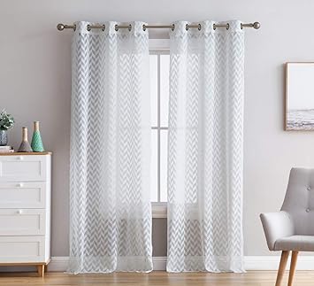 Amazon Com Hlc Me Herringbone Lace Thick Semi Sheer Premium