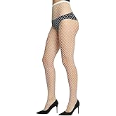 WEANMIX Fishnet Stockings Lace Patterned Tights High Waist Pantyhose Fishnets for Women