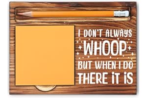 MFOMFO Funny I Don't Always Whoop Sign, Thank You Appreciation Gifts for Coworkers Boss Employee Friends, Humorous Gifts for Coworkers Boss Teacher, Fun Office Home Self-Stick Note Pad Holders-LBB07