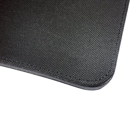 13" x 19" Sagamore Executive Designer Conference Table & Lap Desk Pad, Black / Black Stitching