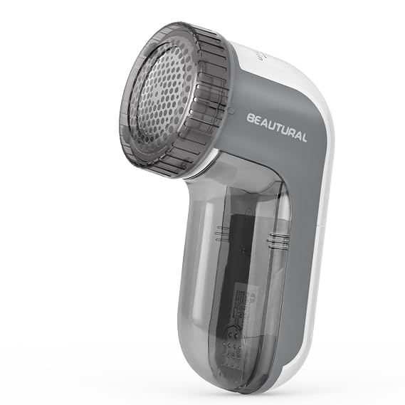 Beautural Portable Fabric Shaver and Lint Remover with 2-Speeds, Adjustable Shave Height, Dual Protection for Your Clothes, Quickly and Effectively Remove Fluff, Lint, and Bobbles