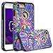 [GW USA] Hybrid Dual Layer Phone Case Compatible for IPhone 8 Plus Case, iPhone 7 Plus Case [Shock Absorption] Defender Protective Case Cover for iphone8/7 Plus, Rainbow