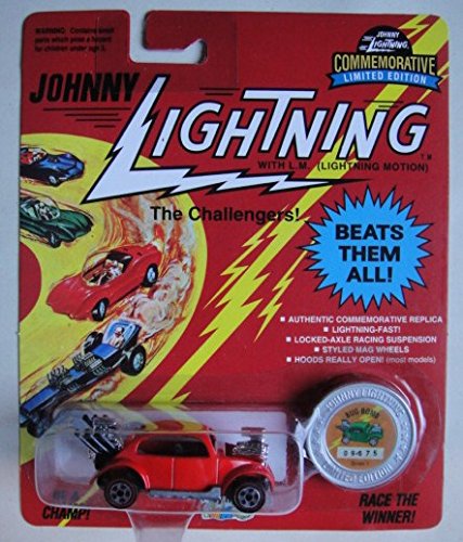 JOHNNY LIGHTNING COMMEMORATIVE LIMITED EDITION BRIGHT RED BUG BOMB SERIES I