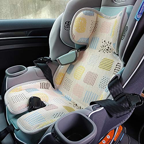 VENTIYO Baby Car Seat Cooler, 3D Mesh Liner Seat Pad with 4 Fans