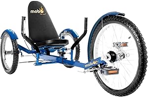 Mobo Triton Pro Adult Tricycle. Recumbent Trike. Adaptive 3-Wheel Bike