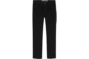 Nautica Boys Classic Fit Straight Leg Denim Jeans, 5-Pocket Style, Zipper Fly & Button Closure