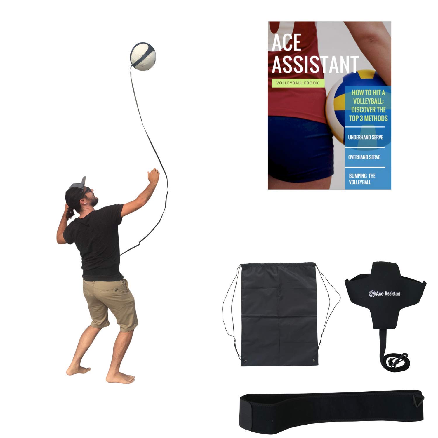 Volleyball Training Equipment Ball Rebounder Aid To Practice Solo Arm