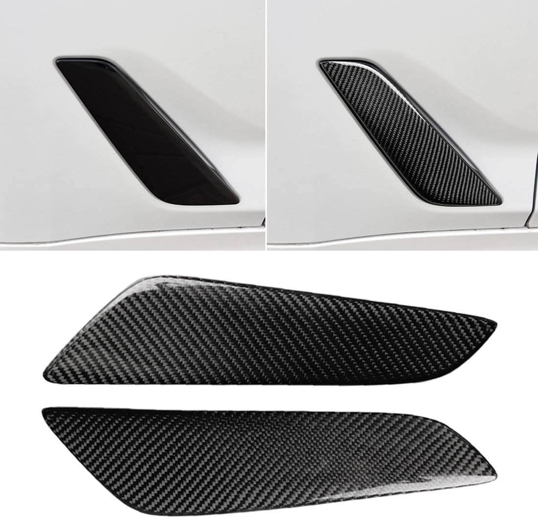 Rear View Mirror Stickers Decor Car Carbon Fiber Fender Decorative Sticker for BMW 5 Series G30!!