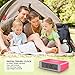 Flip alarm clock,Ddida Travel Alarm Clock, Kids Alarm Clock with Snooze and Touch Sensor Nightlight
