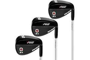 PGM Golf Wedge Set for Men&Women - 50/52/54/56/58/60/62/64 Degree Gap Wedge Sand Wedge Lob Wedge Right Hand - Milled Face for More Spin - Easily Escape from Bunker