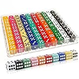 SLSESIN 100 Pieces 16MM Dice Set, 6 Sided Standard