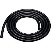 ZY-hosetube Silicone Tubing 1/2"ID &times; 5FT Food Grade Hose Soft Silicon Tube | Black Flexible Pure Silicon Tubing for Home Brewing Wine Making Hydroponic, High/Low Temp Resistance, Odorless, Safe