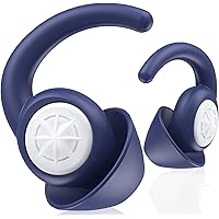 Silicone Ear Plugs for Sleeping - BUENSUENO 2 Pairs Reusable Washable Earplugs for Sleep, Work，Swimming, for Noise…