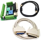 KIRO&amp;SEEU 5 Axis CNC Interface Adapter Breakout Board for Stepper Motor Driver Mach3 +DB25