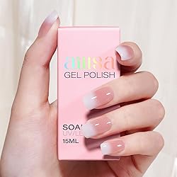 AILLSA Nude Pink Gel Nail Polish Misty Rose Jelly