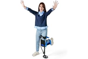 Threemart Knee Crutch - Hands Free Crutch, Stable and Comfortable Peg Leg Crutch, Knee Crutches for Adults for Foot Surgery, Substitutes for Crutches and Knee Scooters, Your Ideal Walking Aid