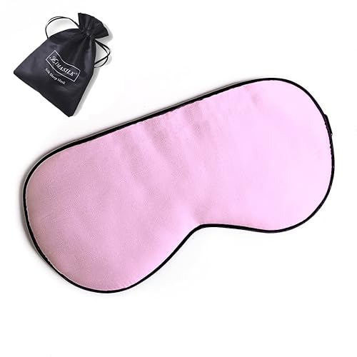 Mascherina Per Dormire In 100% Seta Jasmine Silk - Morbida E Ipoallergenica, Con Fodera In Seta Di Gelso 19 Mm - Ideale Per Viaggi E Relax