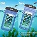 [2 Packs] Bfull Waterproof Phone Case With Dual Waterproof Measures, Universal Cell Phone Dry Bag Pouch for Outdoor Activities for Devices up to 6.0’’ (Blue)
