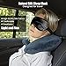 Roybens Breathable Sleep Travel Eye Mask - Soft & Breathable, Ultra Lightweight, Light Blocking Eye Covers for Sleeping, Relaxation, Spa - with Adjustable Strap and Ear Plugs