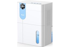 Dehumidifier, VEWIOR 152 OZ Dehumidifiers for Home, Quiet Dehumidifier for Basement with Large Water Tank, Dehumidifiers for Bathroom Bedroom RV Closet with Auto Shut Off and Night Light