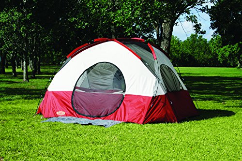 Texsport Clear Creek 3 Person Vestibule Tent (Red/Tan, 8-Feet X 10-Feet X 74-Inch) - Thumbnail 4