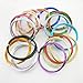 Inspirelle 20 Colors Aluminum Craft Wire Bendable Metal Wire for Jewelry Craft Making, 10M Each Color (18 Guage (1.0mm))