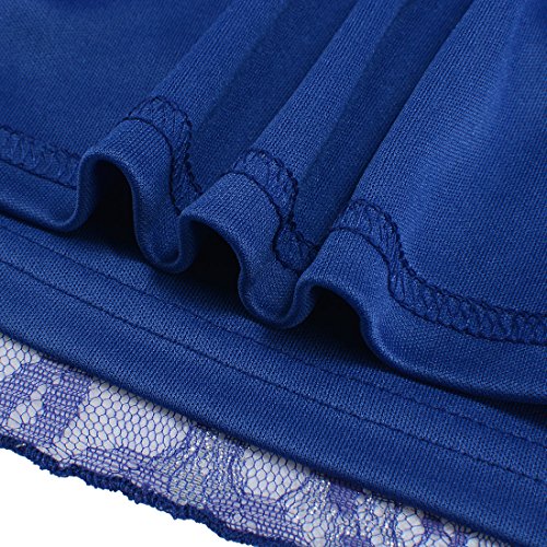 image for WOOSEA Women's Elegant Sleeveless Floral Lace Vintage Midi Cocktail Pa