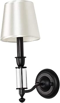 YOULAN Wandleuchte aus Edelstahl American Country Schwarz-Eisen-Wand