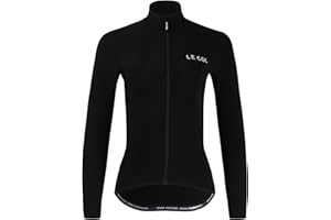 LE COL Women’s Pro Aqua Zero Long Sleeve Jersey | Breathable Cycling Shirt | Rear Pockets, Water Resistant, Zip Closure