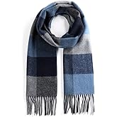 TITAKING Unisex 100% Wool Scarf for Men Women Warm Winter Scarves
