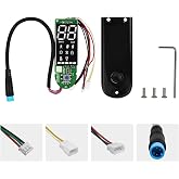 Flylin Dashboard Circuit Board, Electric Scooter Board Dashboard Cover Set | LCD Digital Display, Electric Modification BT Digital Display Dashboard, with Display Panel Cover, for MAX G30