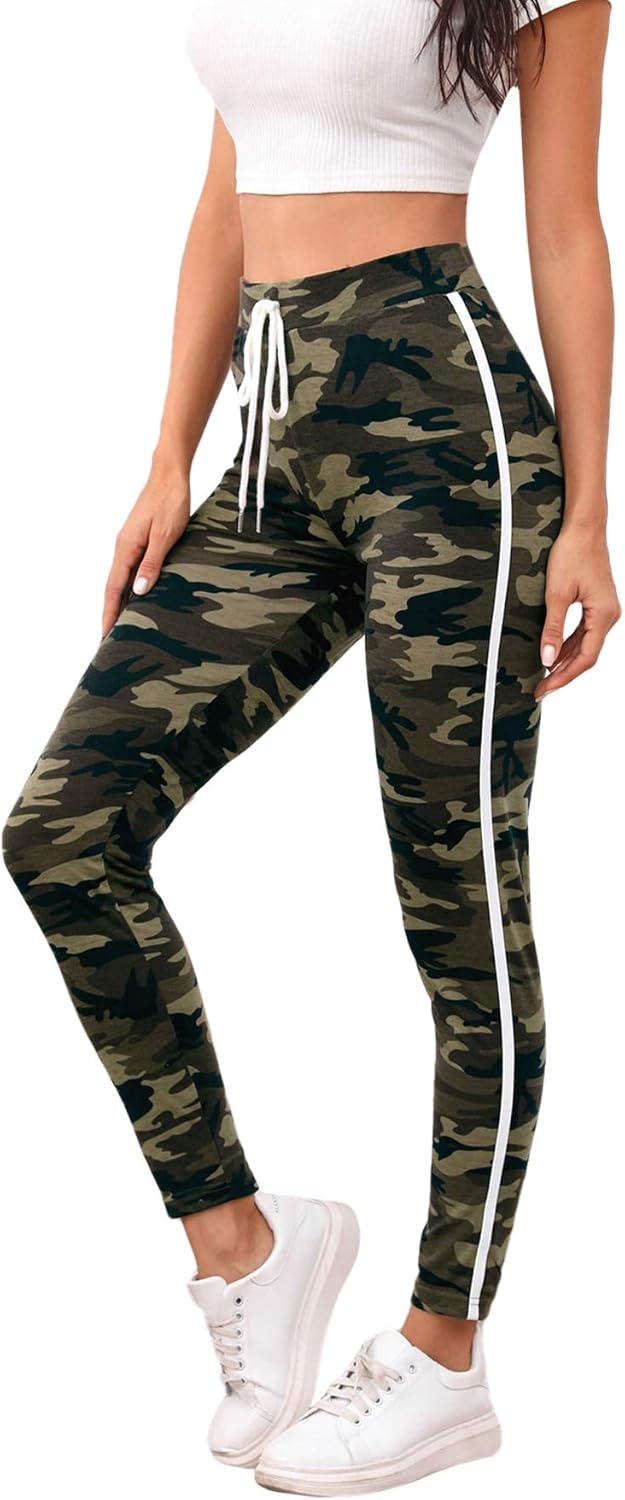drawstring workout leggings