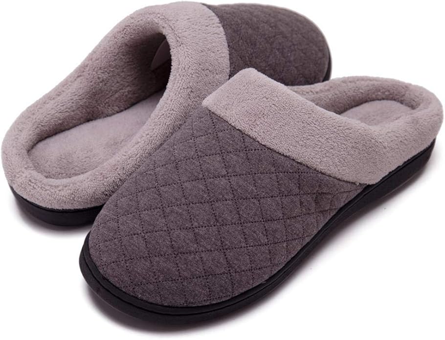 Puffy Hausschuhe Unisex - Winter Warm Cloud Schneestiefel, Plüsch Grau Größe 43