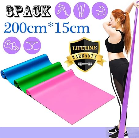 BESLIME Fitness Bands/Resistance Bands, 2M Exercise Band - 5X ...