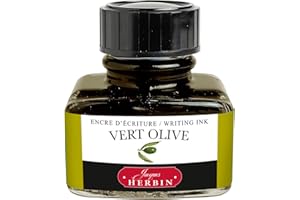 Jacques Herbin 13036T - 30ml Bottle of Ink for Fountain Pens and Rollerball Pens - Vert Olive