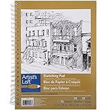 Artist's Loft Fundamentals Sketching Pad Spiral Bound 9 x 12 by Artists Loft