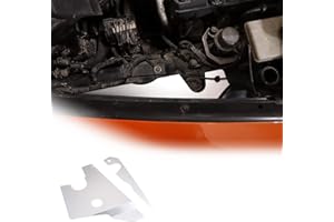 JONKOKO Aluminum Alloy Engine Bay Side Panel Cover for Chevrolet Corvette C7 2014-2019 Hood Engine Trim Sticker Interior Accessories (Engine Bay Side Dustproof Plate, Silver)