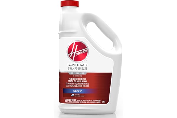 Hoover Oxy Carpet Cleaner Solution,128 oz. Ocean Breeze Scent, Deep Cleaning Carpet Shampoo Solution, Removes Tough Colored S