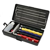 Acogedor Professional Knife Sharpener Set Fixed Angle Grinder Stone Kit | 4 Sharpening Angles, with Storage Box, for Kitchen Knife Sharpening
