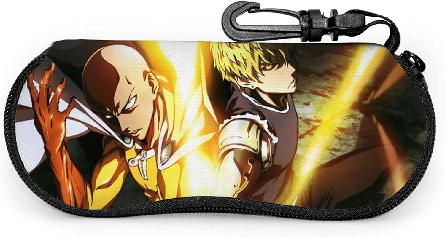 ONE PUNCH MAN Glasses Case Portable Neoprene Zipper Sunglasses Cases 